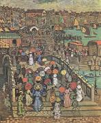 Maurice Prendergast Ponte della Paglia in Venice (mk09 oil painting artist